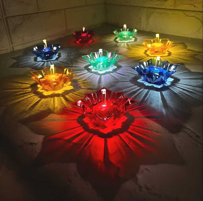 Lotus Glow Water Sensor LED Diyas (Pack Of 6/12/24)